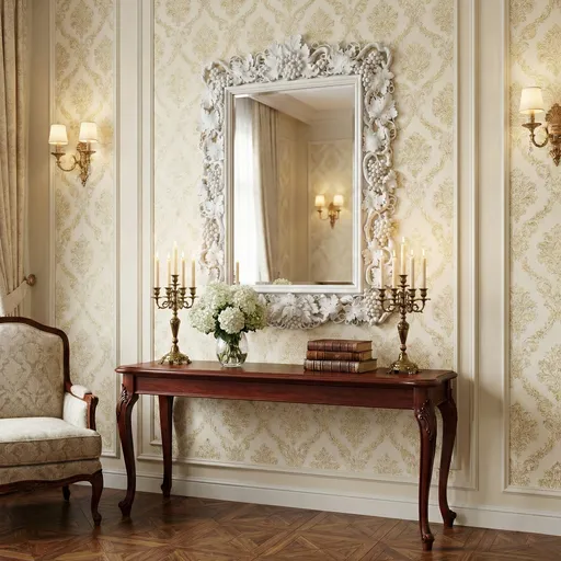 Oak ornate frame decorating with grapevine - 1